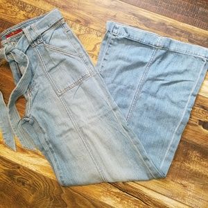 High waist flare jeans